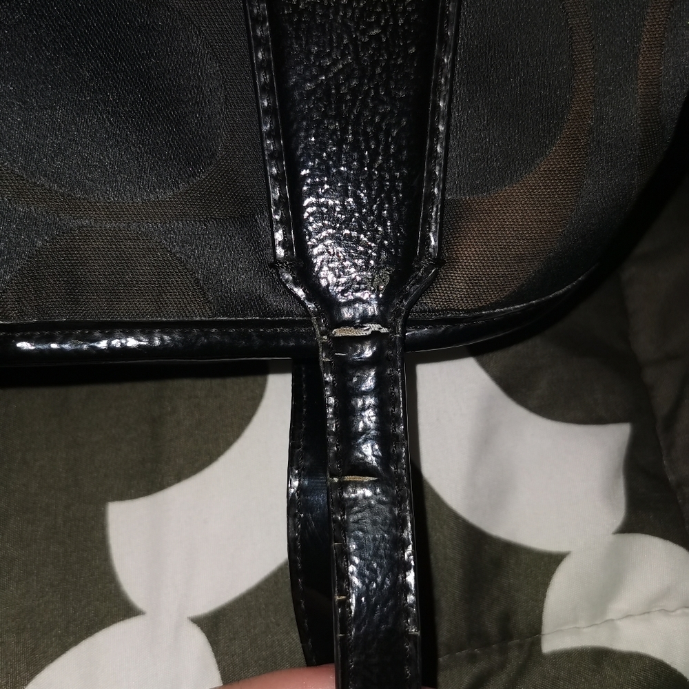 Authentic Coach logo canvas satchel - Picture 5 of 5